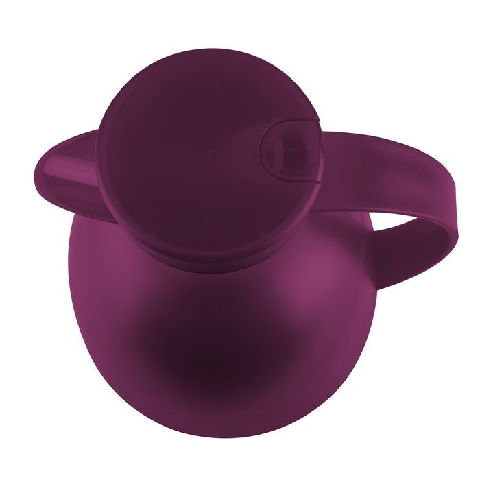 Emsa Thermos Jug "Easy Clean" 33.81 lb oz, Transparent/Raspberry N2