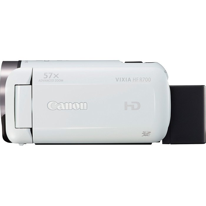 Canon VIXIA HF R700 Full HD Black Camcorder Deluxe Bundle - White with 32GB Professional 633x SDHC Class 10 UHS-I... N8