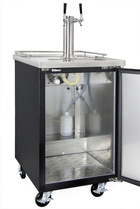 Kegco Commercial Grade Homebrew Kegerator Four Faucet Ball Lock Keg Dispenser Black N45