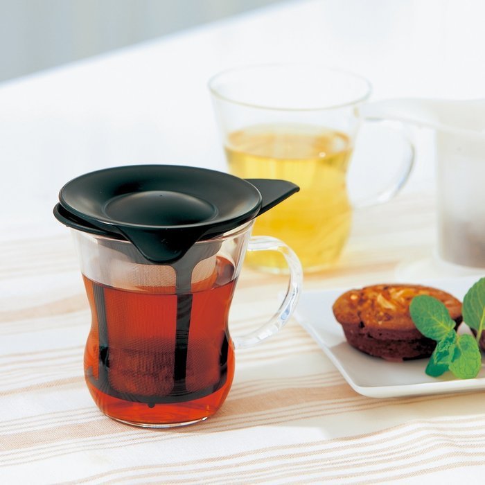Hario 1-Cup Tea Maker, Natural Black N2