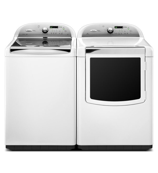 Whirlpool WGD8600YW Cabrio 7.6 Cu. Ft. White With Steam Cycle Gas Front Load Dryer N3