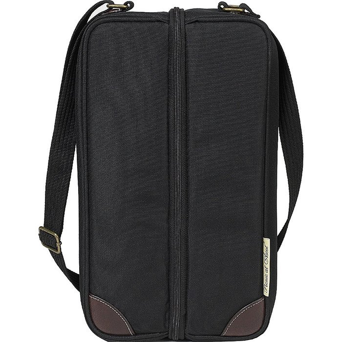 Picnic at Ascot - Deluxe Vienna Travel Coffee Tote for 2 Including Stainless Vacuum Flask, Cups, Creamer and Teaspoons