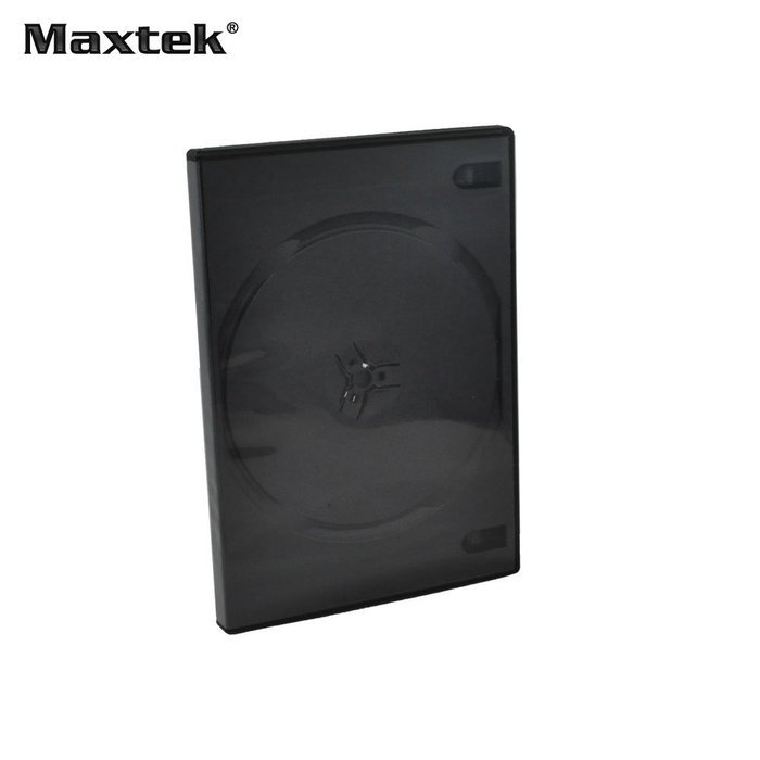 Maxtek 14mm Black Standard Double Capacity DVD Case and Outter Clear Sleeve, 100 pieces pack N2