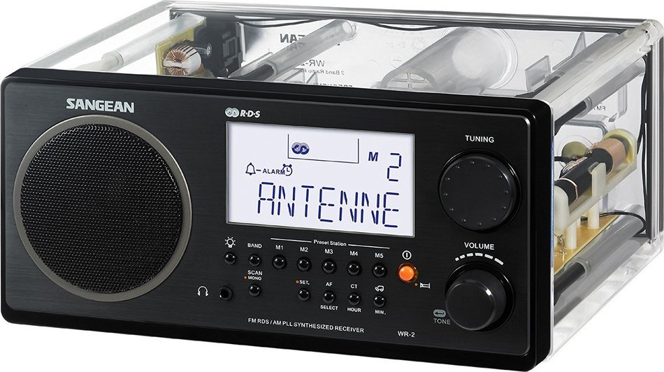 Sangean All in One AM/FM Alarm Clock Radio with Large Easy to Read ...