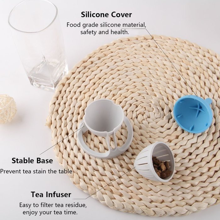 Gyro Design Tea Strainer, fuway Loose Tea Leaf Infuser, Tea Filter, [Food-Grade] Silicone / PP Material Tea Tools...