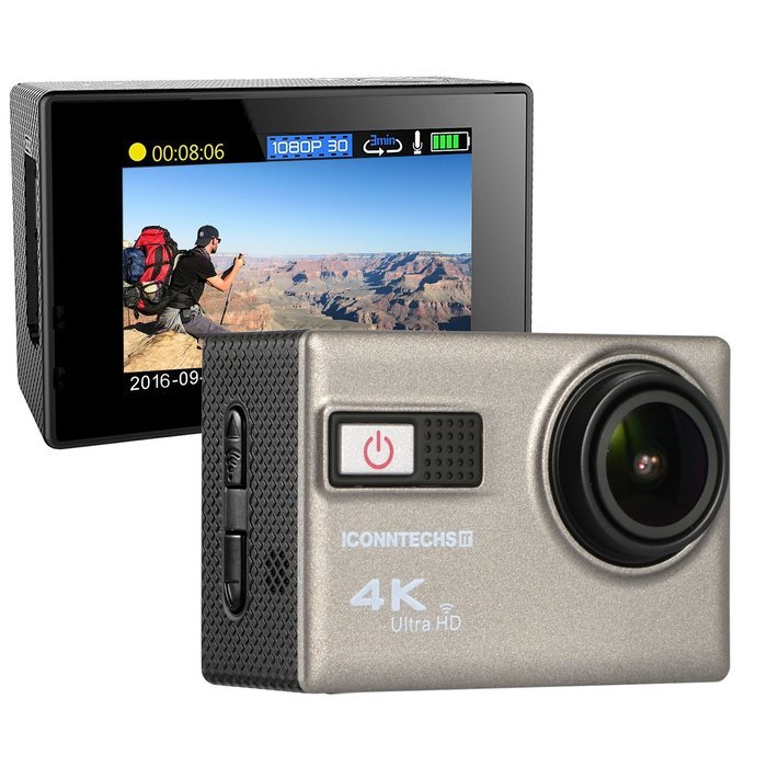 ICONNTECHS IT Ultra HD 4K Sport Action Camera WIFI 1080P 60fps HDMI 20MP+ 170 Degree Wide Viewing Angle Waterproof... N23