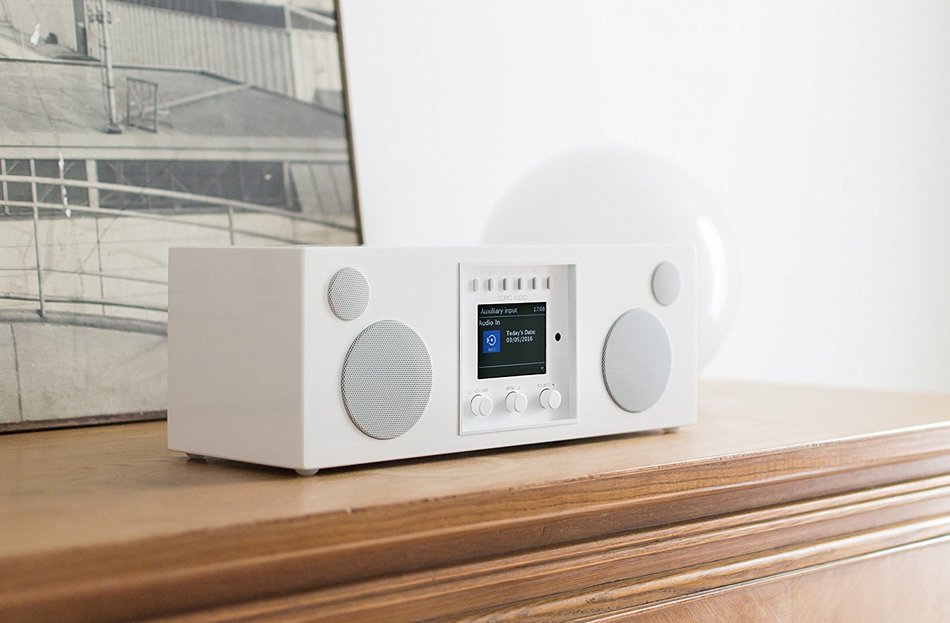 Como Audio Duetto Wireless Music System, Walnut/Black N5