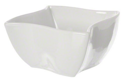 American Metalcraft SQVY5 Sqauvy Porcelain Bowl, 25-Ounce, White