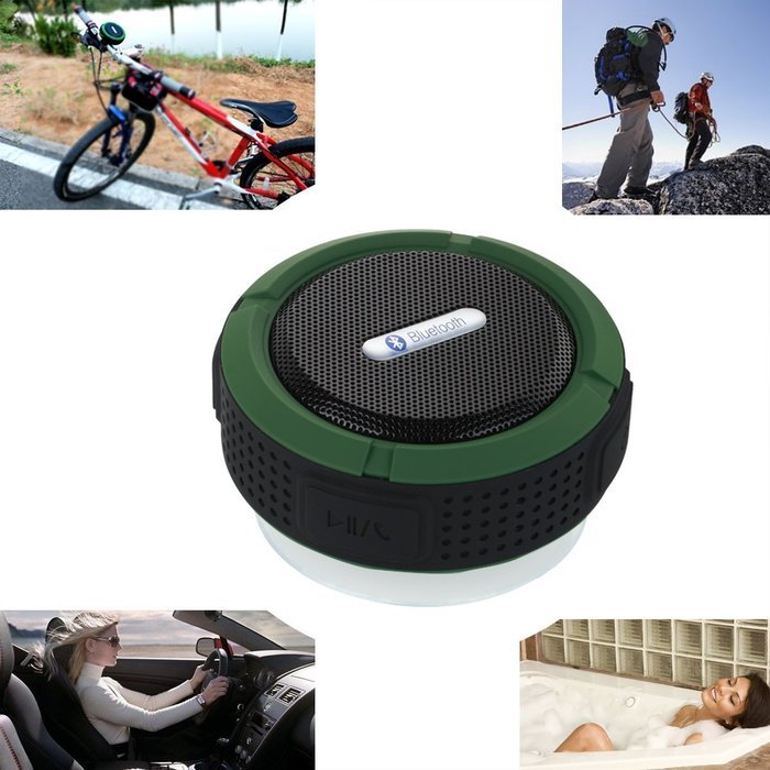 [Bluetooth Waterproof Speaker] PECHAM C6 Portable Waterproof Speaker, 5W Strong Drive Passive Radiator for Waterproof...