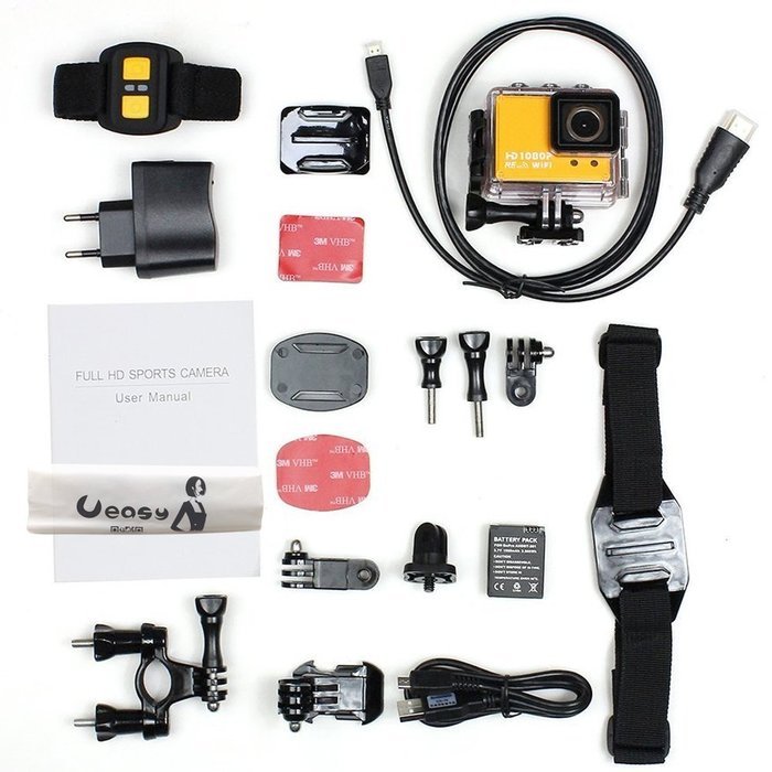 Ueasy 1080P Full HD WiFi Mini Sports Action Video Cameras Underwater Photography Camcorders Case Housing with... N13