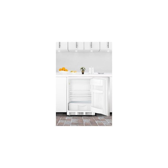 5.5 cu. ft. Built-In Refrigerator w/SS Door, Thin Horizontal Handle & ADA Compliant by Summit FF6BI N2