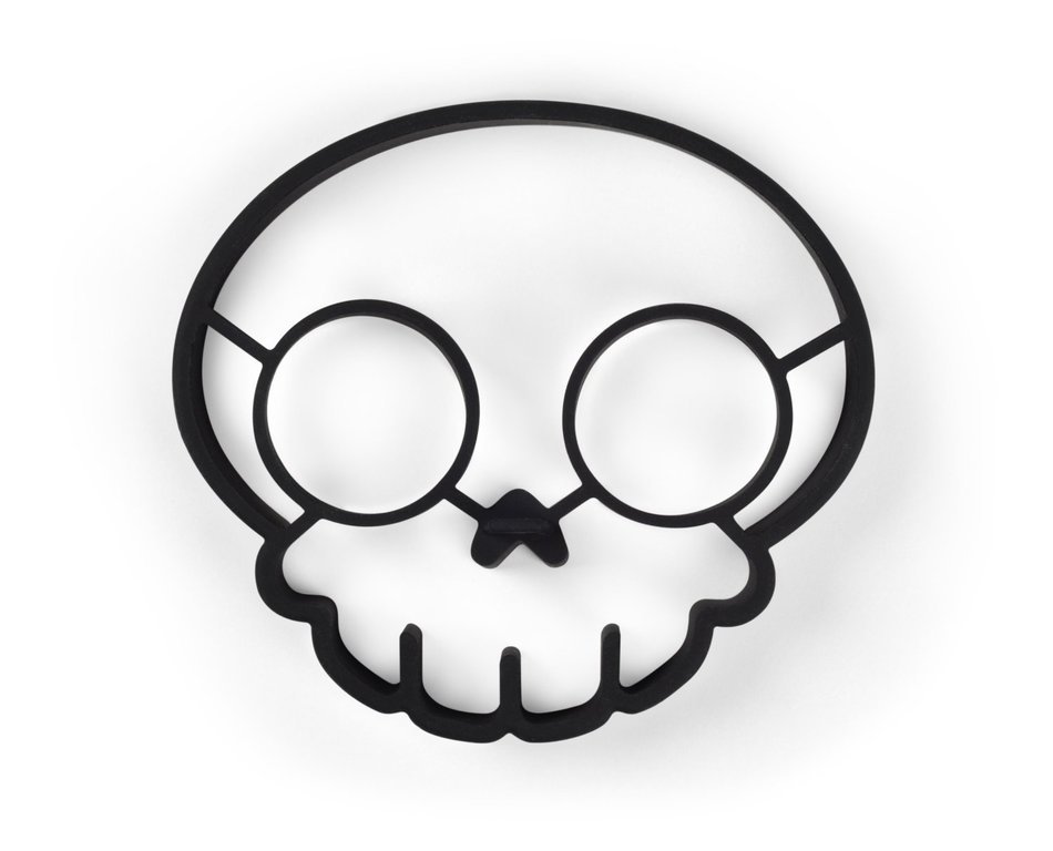 Silicone Skull Shaped Egg Fried Mould Funny Side up Frying Pancake Mold Breakfast N3