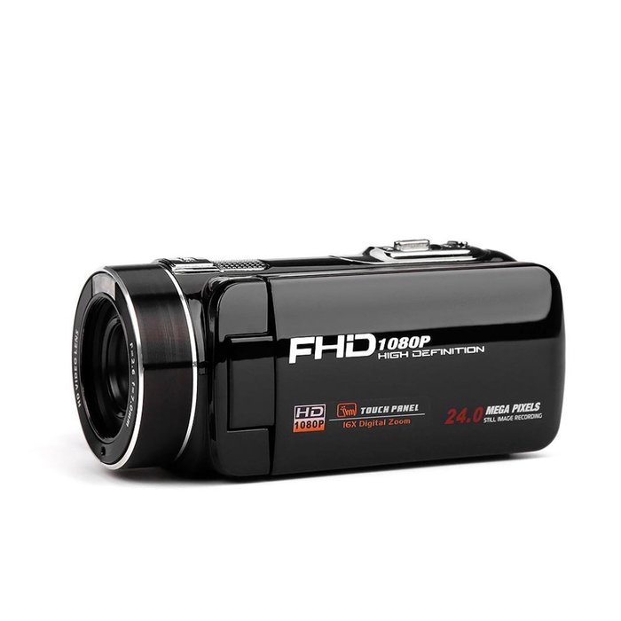Boddenly Remote 24 Million Pixel HD 18X Digital Zoom Digital Video Camera 2.7 inch LCD 270 Degree Rotation FHD1920X1080... N5