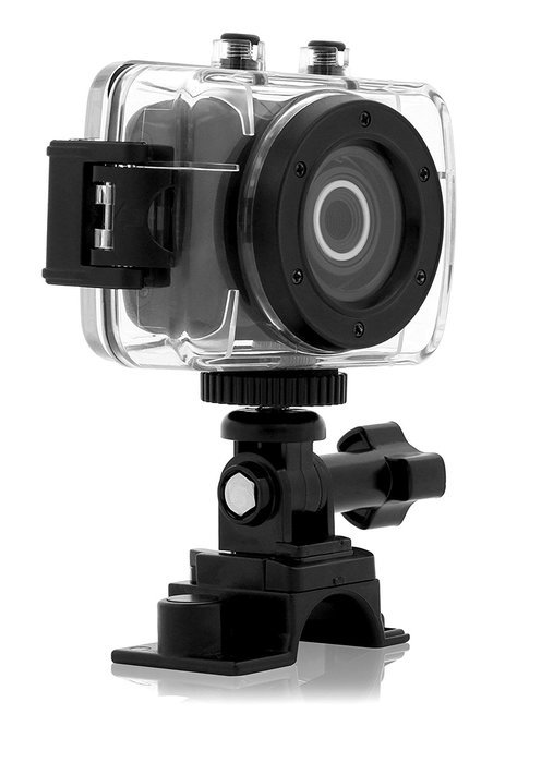 Emerson EVC355BK HD Sports Action Video Camera Kit With Waterproof Case N4
