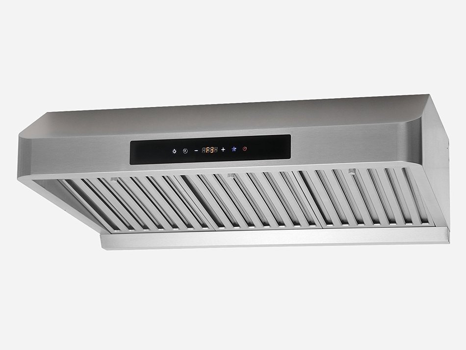30" Europe Touch Control Baffle Filter Under Cabinet Stainless Steel Range Hood WL-0070275 N6