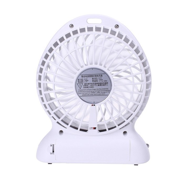 Wkae® Portable Mini Electric USB Rechargeable Fan 3 Speeds 18650 ...