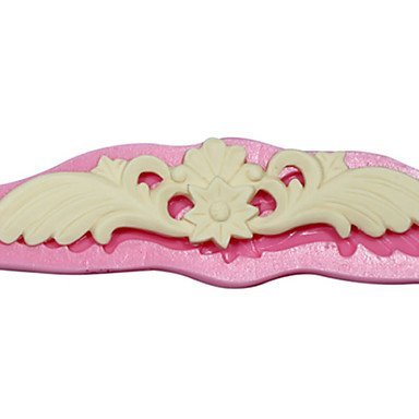 Y&XL&H Sculpted Chocolate Silicone Fondant Lace Sugarpaste Moulds Cake Decoration Tools Flower Silicone Cake Border... N2