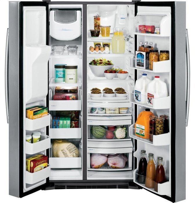 GE PSS28KSHSS Profile 28.4 Cu. Ft. Stainless Steel Side-By-Side Refrigerator N4