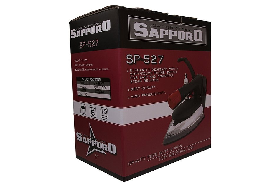 Sapporo SP527/SP-527 Gravity Feed Bottle Steam Iron (compare with Silver Star)