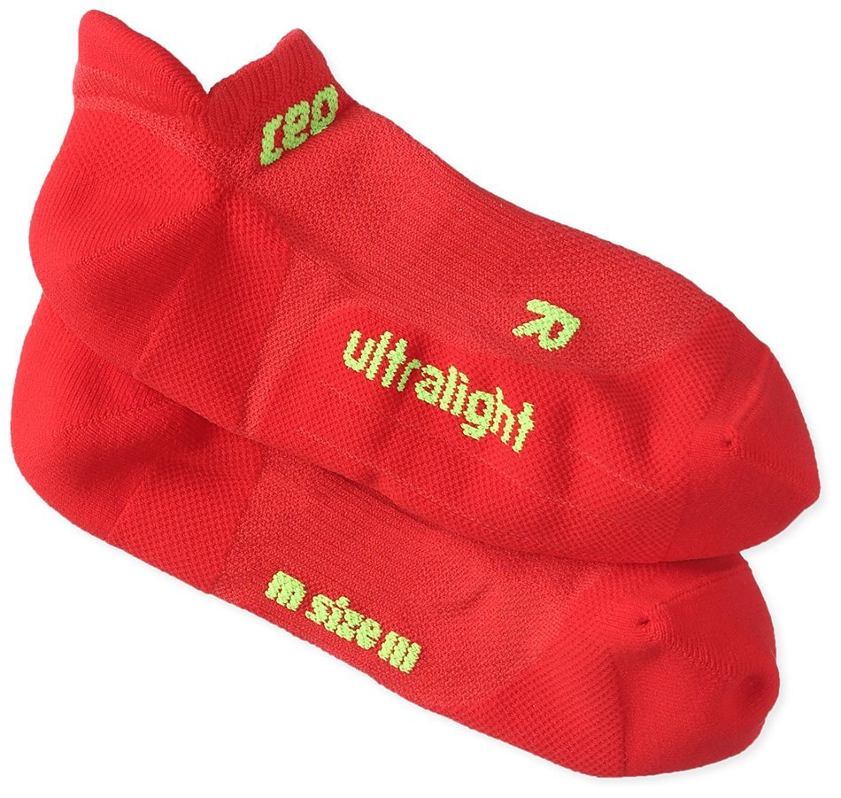 CEP Dynamic+ Run Ultralight No Show Socks (Red/Green) IV N3