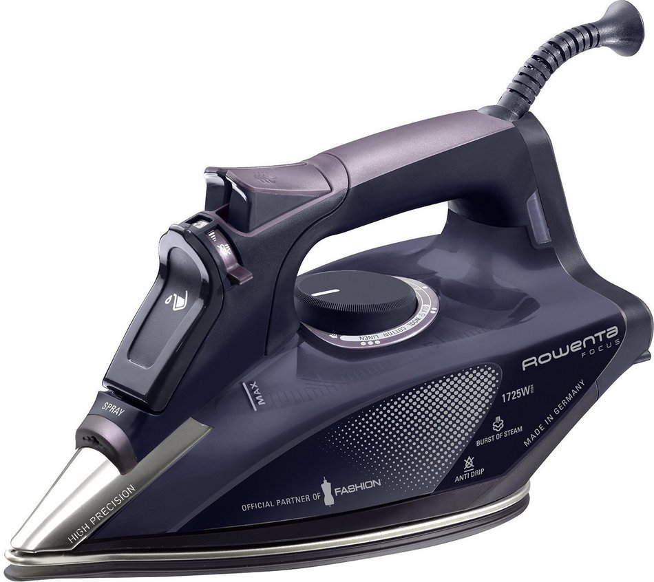 Rowenta DW5197 Partner of Fashion Focus Steam 1725-Watt Micro Steam Iron with Stainless Steel Soleplate, 400-Hole...