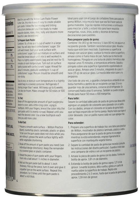 Wilton Gum Paste Mix, Set of 2 16oz Containers N3