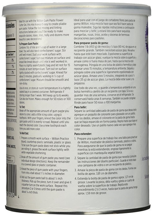 Wilton Gum Paste Mix, Set of 2 16oz Containers N4