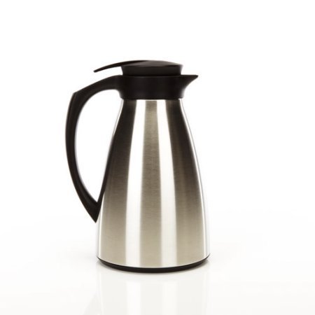 Thermal 1-Quart Silver Carafe, 6.15L x 6.75W x 10.75H Inches by Copco