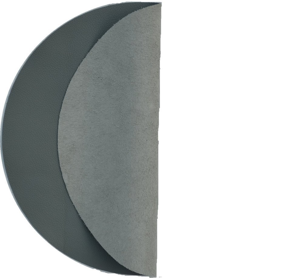Genuine Leather Turntable Platter Mat - Gray