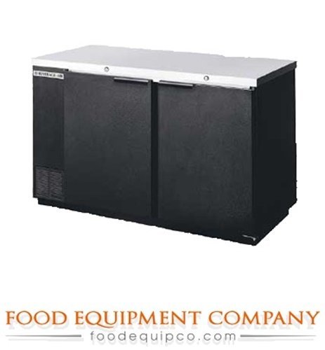 Beverage-Air BB58-1-B 59" Back Bar Refrigerator with 2 Solid Swinging Doors