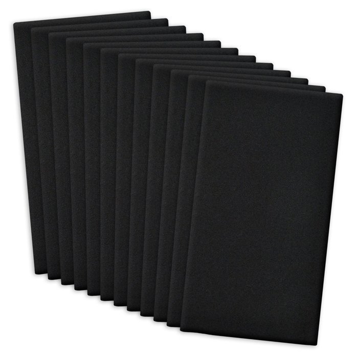 DII 100% Cotton, Machine Washable Everyday Basic Buffet Napkin, 16 x 16", Cream, Set of 12 N2