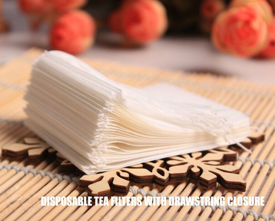 Adecco LLC Disposable Tea Filter Bags - 100 Count (100)