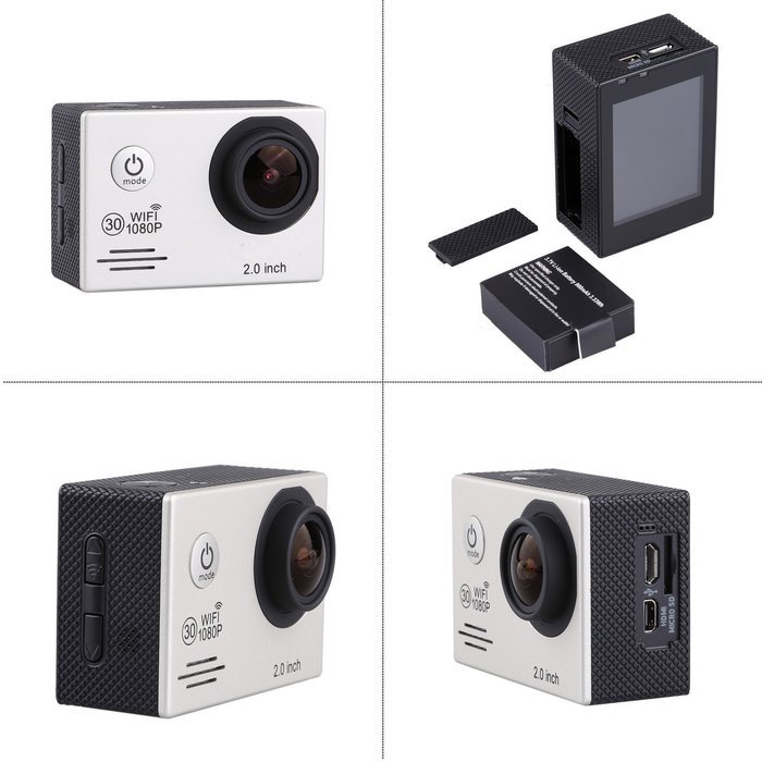 Sports Camera, MIFAVOR WiFi Action Camera Waterproof Full 1080P HD Video Camcorder with Accessories Kit N9