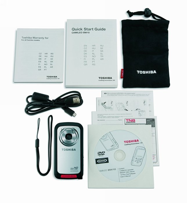 Toshiba Camileo BW10 Waterproof HD Recording with 2-Inch LCD Screen (Yellow) (Discontinued by Manufacturer) N7