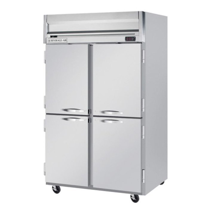 Beverage-Air HBR44-1-HS 47" Horizon Series Two Section Solid Half Door Reach-In Refrigerator 44 cu.ft. Capacity...