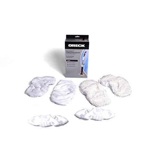Oreck Steam-it Microfiber Machine Pads Kit 6 Pack # STEAMKITLR