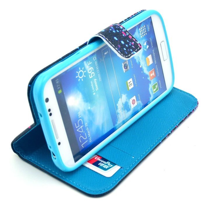 Galaxy S5 Case, Firefish Book-style Flip PU Leather Wallet [Kickstand] [Magnetic Closure] [Card Slots] [Scratch... N55
