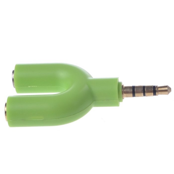 3.5mm Audio Converter Adapter Earphone Splitter 1 Port To 2 Ports N7