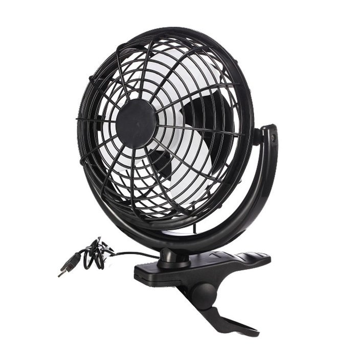 Lileng 823 Desktop Clip Fan USB Charging&battery Power Supply Clip Base 2 Speeds Mini Portable Fan N2