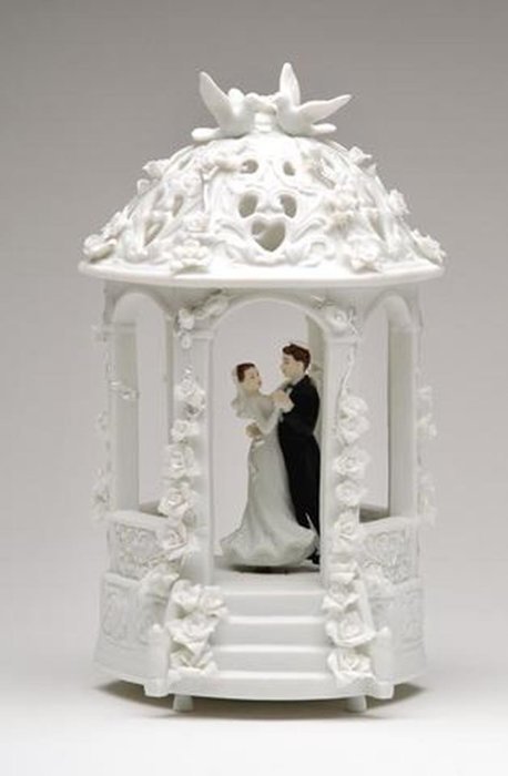 6.5 Inch "There is Love&hellip;" Dancing Bride and Groom In Gazebo Statue