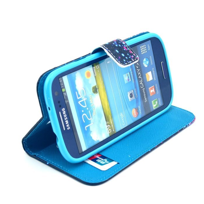 Galaxy S5 Case, Firefish Book-style Flip PU Leather Wallet [Kickstand] [Magnetic Closure] [Card Slots] [Scratch... N60