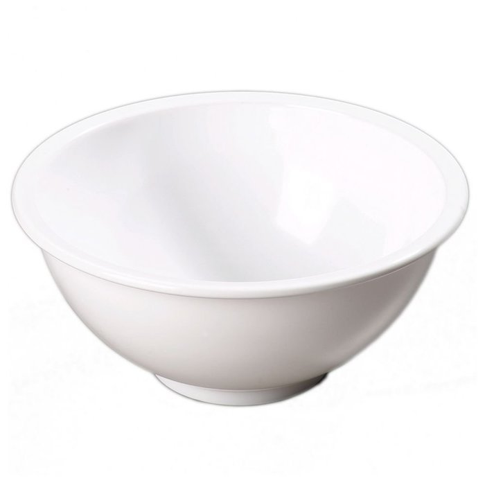 Carlisle 4374302 Melamine Mixing Bowl, 3 qt. Capacity, 9.88 x 4.49", White (Case of 12 )
