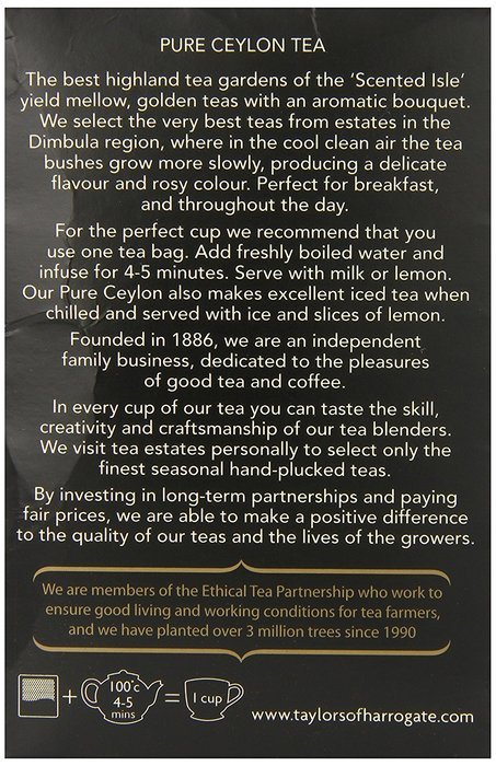 Taylors of Harrogate Classic Tea Variety Box, 48 Count N10