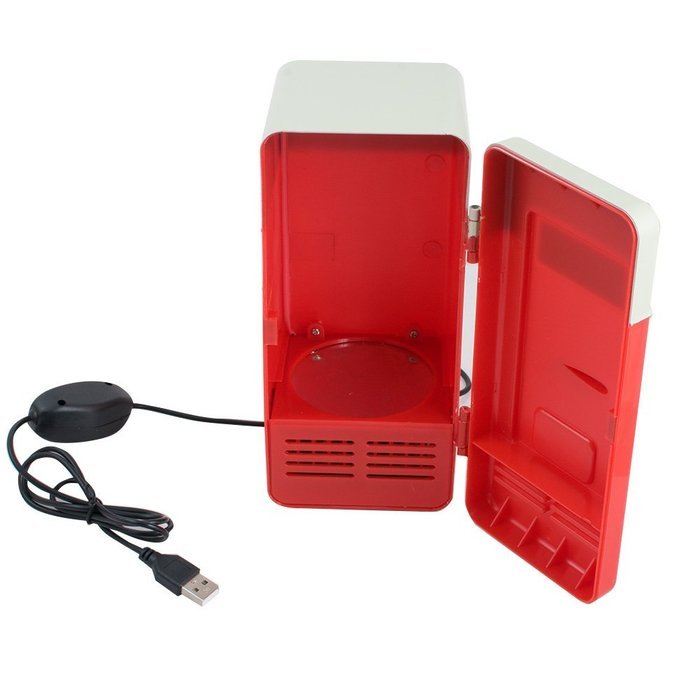 Zorvo Mini USB Fridge Cooler Beverage Drink Cans Cooler/Warmer Refrigerator Laptop PC N5