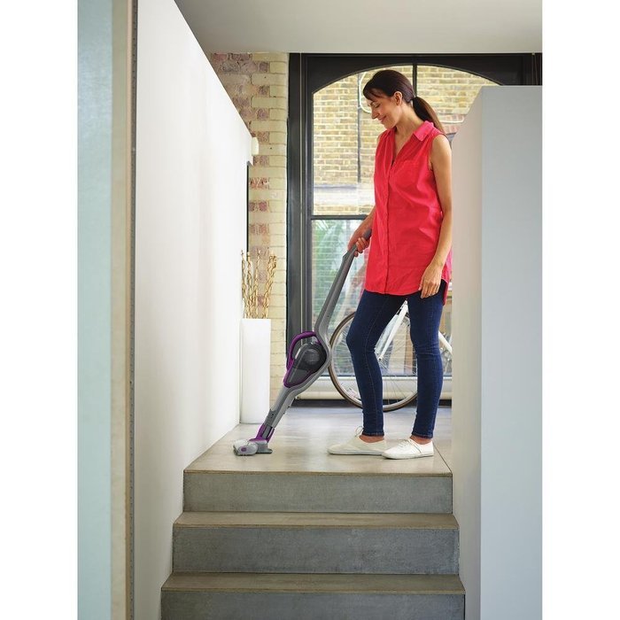 Black+Decker HSVJ520JMBF27 SMARTECH Cordless 20V Max Lithium 2-N-1 Stick Vacuum - Eggplant