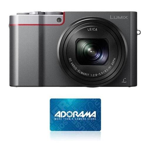 Panasonic Lumix DMC-ZS100 Digital Camera, Silver - Bundle w/$50 Adorama GC