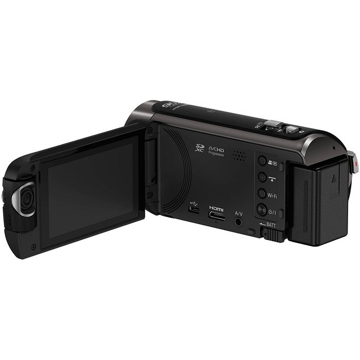 Panasonic HC-W570 Twin Recording HD Wi-Fi Video Camera Camcorder with 64GB Card + Case + LED Light & Bracket +... N3
