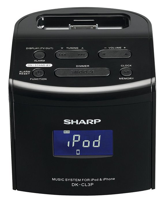 Sharp DK-CL3P Desktop Clock Radio with iPhone/iPod Dock