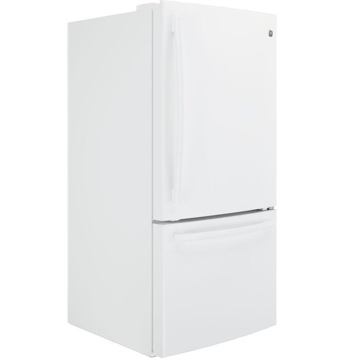 GE White Bottom Freezer Refrigerator N2