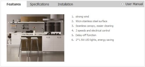 Fotile CTS9004 Range hoods N5